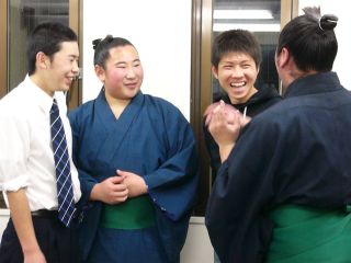 藤田敦史選手と荒汐勢